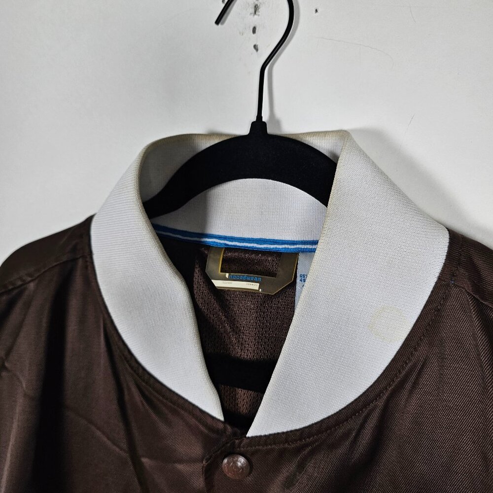 Rocawewar Y2K Hip Hop Rap Mens 3XL Long Sleeve Brown Snap Jacket - Picture 3 of 12